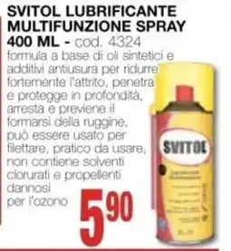 Mondo Brico SVITOL LUBRIFICANTE MULTIFUNZIONE SPRAY offerta