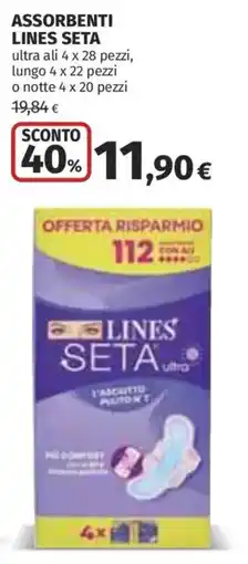 Coop Superstore ASSORBENTI LINES SETA offerta