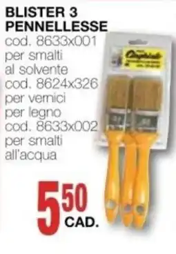 Mondo Brico BLISTER 3 PENNELLESSE offerta