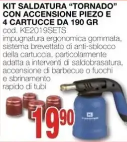 Mondo Brico KIT SALDATURA "TORNADO" offerta