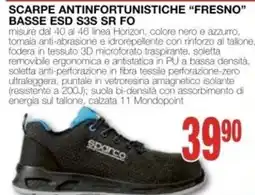 Mondo Brico Scarpe antinfortunistiche "Fresno" basse ESD S3S SR FO offerta