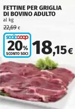 Coop Superstore Fettine per griglia di bovino adulto offerta