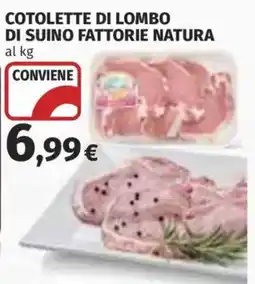 Coop Superstore COTOLETTE DI LOMBO DI SUINO FATTORIE NATURA offerta