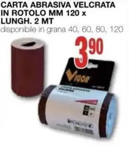 Mondo Brico Carta abrasiva velcrata Vigor offerta