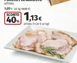 Coop Superstore PORCHETTA ARROSTO offerta