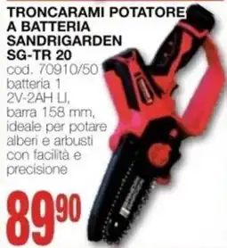 Mondo Brico TRONCARAMI POTATORE A BATTERIA SANDRIGARDEN offerta
