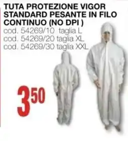 Mondo Brico TUTA PROTEZIONE VIGOR offerta