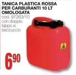 Mondo Brico TANICA PLASTICA ROSSA PER CARBURANTI offerta
