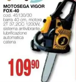 Mondo Brico MOTORESEGA VIGOR FOX-40 offerta