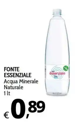 Primo Prezzo Acqua Minerale Naturale Fonte Essenziale offerta