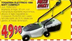 Mondo Brico TOSAERBA ELETTRICO 1000 WATT COMPACT offerta