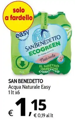 Primo Prezzo SAN BENEDETTO Acqua Naturale Easy offerta