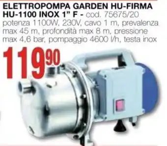 ELETTROPOMPA GARDEN HU-FIRMA