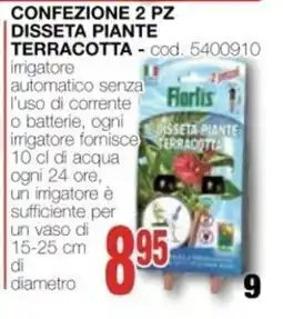 Mondo Brico Disseta piante terracotta Florlis offerta