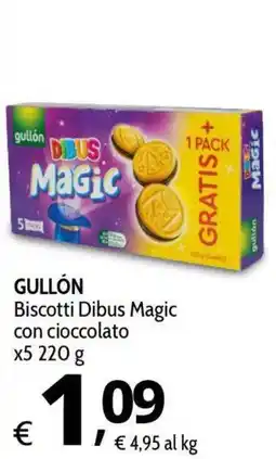 Primo Prezzo GULLÓN Biscotti Dibus Magic con cioccolato offerta