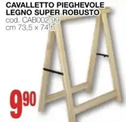 Mondo Brico CAVALLETTO PIEGHEVOLE LEGNO SUPER ROBUSTO offerta