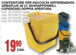 Mondo Brico CONTENITORE PER RACCOLTA DIFFERENZIATA URBAPLUS offerta
