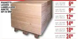 Mondo Brico PIANETTI LEGNO LAMELLARE ABETE, SP.18 MM offerta
