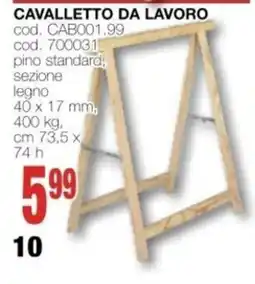 Mondo Brico CAVALLETTO DA LAVORO offerta