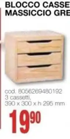Mondo Brico BLOCCO CASSE MASSICCIO GRE offerta