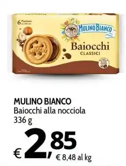 Primo Prezzo MULINO BIANCO Baiocchi alla nocciola offerta