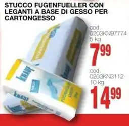 Mondo Brico Stucco Fugenfueller con leganti a base di gesso per cartongesso offerta