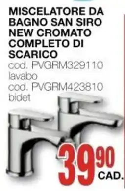 Mondo Brico MISCELAORE DA BAGNO SAN SIRO NEW CROMATO offerta
