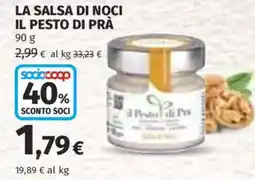 Coop Superstore LA SALSA DI NOCI IL PESTO DI PRÀ offerta