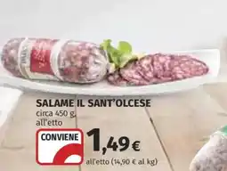 Coop Superstore Salame il Sant'Olcese offerta