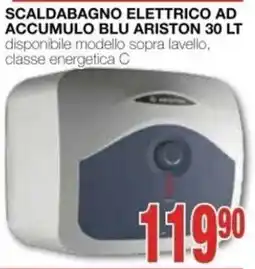 Mondo Brico Scaldabagno elettrico ad accumulo Blu Ariston 30 LT offerta