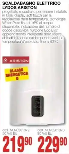 Mondo Brico Scaldabagno Elettrico Lydos Ariston offerta