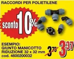 Mondo Brico Raccordi per polietilene offerta