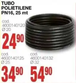 Mondo Brico Tubo polietilene PN16, 25 mt offerta