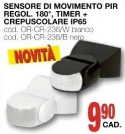 Mondo Brico SENSORE DI MOVIMENTO PIR offerta