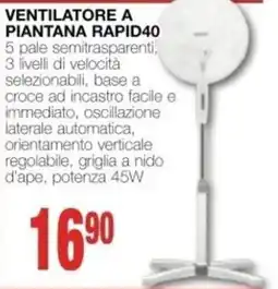 Mondo Brico VENTILATORE A PIAN TANA RAPID40 offerta