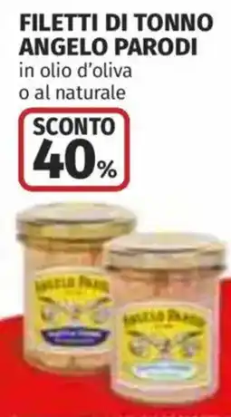 Coop Superstore Filetti di tonno Angelo Parodi offerta