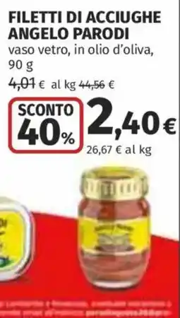Coop Superstore Filetti di acciughe Angelo Parodi offerta