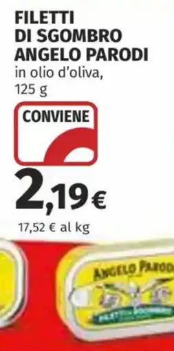 Coop Superstore Filetti di sgombro Angelo Parodi offerta