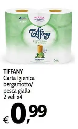 Primo Prezzo TIFFANY Carta Igienica bergamotto offerta