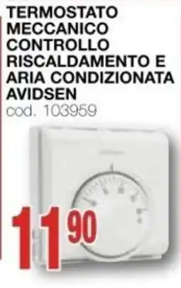 Mondo Brico TERMOSTATO MECCANICO CONTROLLO RISCALDAMENTO E ARIA CONDIZIONATA AVIDSEN offerta