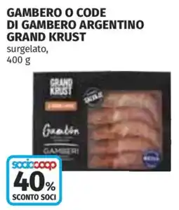 Coop Superstore Gambero o code di gambero argentino Grand Krust offerta