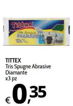 Primo Prezzo TITTEX Tris Spugne Abrasive Diamante offerta