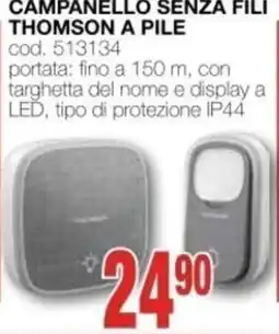 Mondo Brico CAMPANELLO SENZA FILI THOMSON A PILE offerta