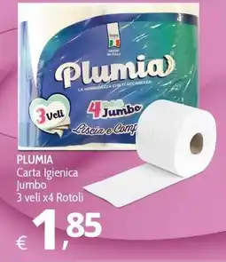 Primo Prezzo Plumia Carta Igienica Jumbo offerta