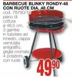 Mondo Brico BARBECUE BLINKY RONDY-48 offerta