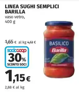 Coop Superstore Basilico Barilla offerta