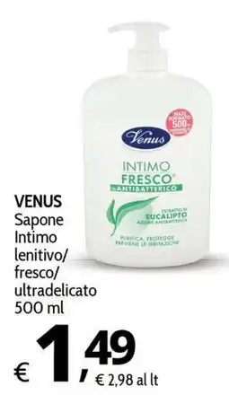 Primo Prezzo Venus Sapone Intimo lenitivo/fresco/ultradelicato offerta