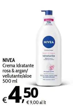 Primo Prezzo NIVEA Crema Idratante rosa & argan/vellutante/aloe offerta