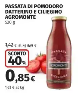 Coop Superstore Passata di pomodoro datterino e ciliegino Agromonte offerta