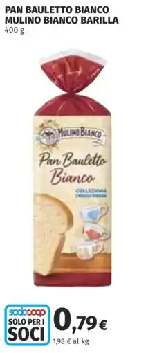 Coop Superstore Pan Bauletto Bianco Mulino Bianco Barilla offerta